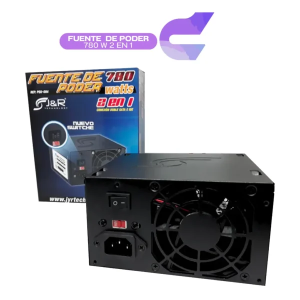 Fuente de Poder 780W 2 en 1